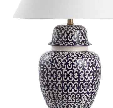 Tegola 28.5" Ceramic/Iron Coastal Modern LED Table Lamp - JONATHAN Y